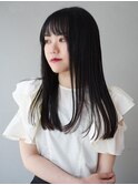切りっぱなしストレートロング