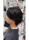 サーフカールセンターパート波巻きツイストスパイラルウルフ