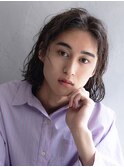 伸ばしかけボブパーマゆるふわプードルパーマ顔周りカット