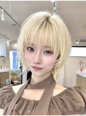 韓国風ハッシュレイヤーボブ