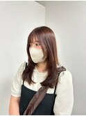 柔らかなレイヤーカット×30代ブラウンカラー