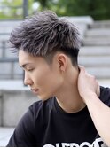 シルバーアッシュスパイキーショート　【下北沢/men's】