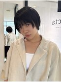 顔周りカット 丸みショート ショートヘア