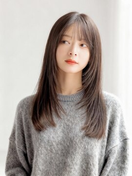 リベイル(LIVEIL) ダークアッシュ大人ガーリーボブミディアムレイヤーカット