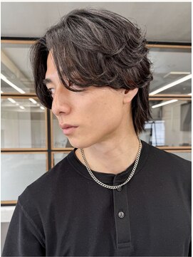 アース 三木店(HAIR & MAKE EARTH) 大人外国人風刈り上げセンターパート◎パーマ