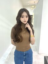 ライズ ネックス ザ サロン 渋谷(LIZE nex the salon)&nbsp;韓国レイヤーカット×波巻きパーマ風アレンジ