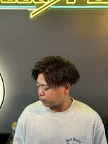 グリーディーフォックス 三軒茶屋(GreedyFOX)&nbsp; 波巻き/マッシュパーマ/ウルフ/ハイライト<理容室>三軒茶屋