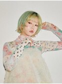 ハイトーンペールカラー ショートボブ【FIRST】小林真奈美