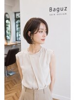 バグズ ヘアデザイン 桔梗が丘店(Baguz HAIR DESIGN)&nbsp;大人美人丸みショート小顔艶髪耳掛け美シルエット