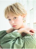 大人おしゃれショート似合わせカットハイトーンカラー【梅田】