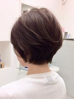 ミッテル(mittell)&nbsp;グラボブ毛先パーマことりベージュ黒髪ウォーターフォール