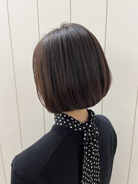 アドラーブル けやき通り店(adorable) 30代40代★襟足すっきりで大人かわいい☆暗髪×小顔大人ボブ