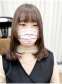 韓国前髪顔周り×美髪レイヤー[横浜/縮毛矯正/前髪縮毛矯正]