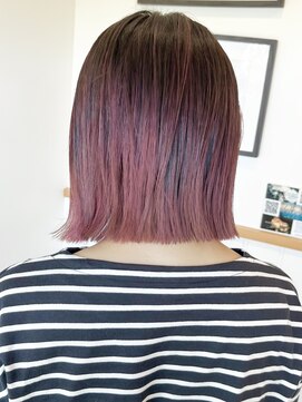 ミュール(mule) パツボブ/バレイヤージュ/1ブリーチ