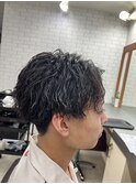 波巻きパーマツイストスパイラルパーマメンズカラーメンズカット