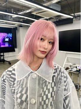 ソル 栄矢場町(SOL) 切りっぱなしボブ/美髪/ピンクブラウン[栄駅/矢場町駅]