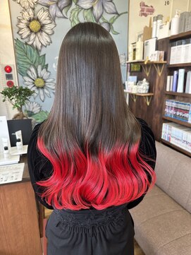 バンビ プライベート サロン(Bambi private salon) グラデーションカラー ツートンカラー 裾カラー