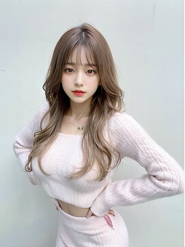 オリジンズヘアーセカンド 守谷店(Origins hair 2nd) 韓国風ロングレイヤー×ベージュカラー×BYKARTE TR