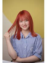 ループフォーヘアー(Loop for hair) ダブルブリーチピンクオンカラー