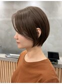 浦和ショートヘアショートカット白髪ぼかし白髪染めボブ40代50代