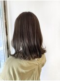 ブリーチなしオリーブカラー