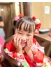 【年中七五三！三歳】着物《プレミアム》レンタル＋着付け＋小物