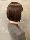 ツヤ髪 髪質改善トリートメント ストレート ブラウンカラー 20代