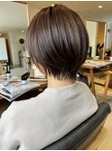 ボブショート　襟足軽め