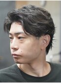 佐賀センタパートニュアンスパーマツーブロックメンズパーマ