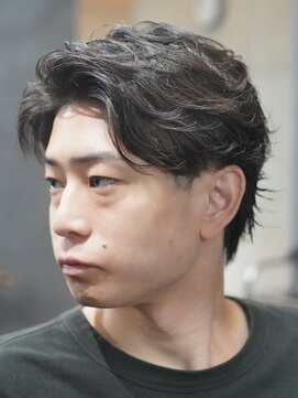 ノーエン(noen) 佐賀センタパートニュアンスパーマツーブロックメンズパーマ