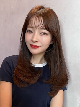 ロンド ボーイ 表参道(Lond BOY) くびれヘア/顔周り/韓国/レイヤーカット/黒髪/ロング/前髪表参道