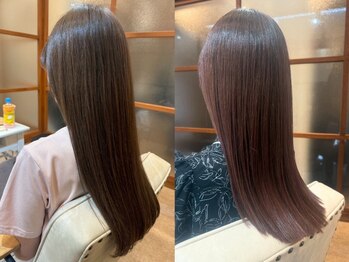 キール 海浜幕張(keel)の写真/大人気◎髪にやさしい自然なストレートでパサツキ知らずの艶髪に[海浜幕張/髪質改善/白髪染め/ヘッドスパ]