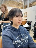 丸みショート(金子涼)インナーカラー
