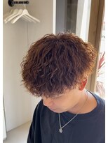 メンズギフト(men's GIFT)&nbsp;刈り上げツーブロックツイストスパイラルパーマメンズマッシュ