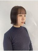 切りっぱなしボブ