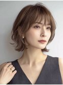 くびれショート白髪ぼかしカラー３０代４０代５０代６０代