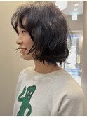 ボブパーマ/パーマ/くせ毛パーマ/ミディアムパーマ