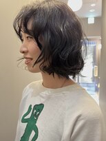 サンプラス(san+)&nbsp;ボブパーマ/パーマ/くせ毛パーマ/ミディアムパーマ