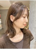 ミディアムレイヤーと盛れる顔まわりカット♪