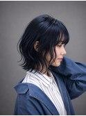 【KENJI】暗髪で垢抜ける韓国レイヤーボブ