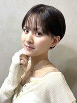 ナンバー 博多(Number)&nbsp;【number さえ】透け感オリーブカラー×コンパクトショート