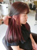 マシェリ(ma cherie)&nbsp;ラベンダーブラウン×ピンクイヤリングカラー