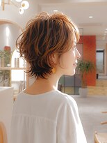グート ヘアーラボ(gut HAIR LABO)&nbsp;ショートパーマ/オレンジブラウン/ショートウルフ
