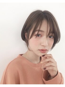 ベル 銀座5丁目店(Belle) 好感度抜群！女性らしい短すぎない小顔ショート×大人グレージュ