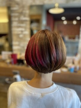 ピンクメッシュ L ミモザ Mimosaのヘアカタログ ホットペッパービューティー