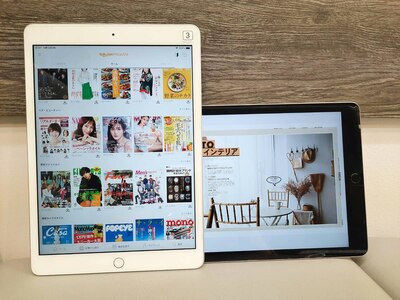 雑誌はiPadでご覧頂けます。衛生面にも配慮♪