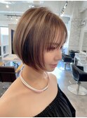 【 short × highlight beige 】