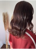 艶カラー×波巻き