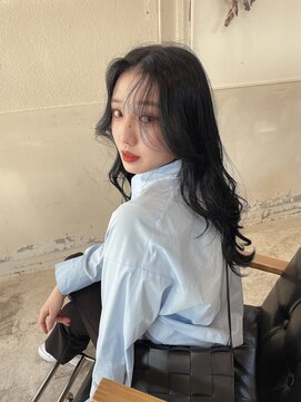 ボアップ(boappu) #暗髪#ブルーブラック#ロング