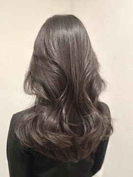 ノイズオオサカ 梅田店(NOISM OSAKA) 小顔外ハネミディアムアッシュ20代30代40代くびれミディ韓国ヘア